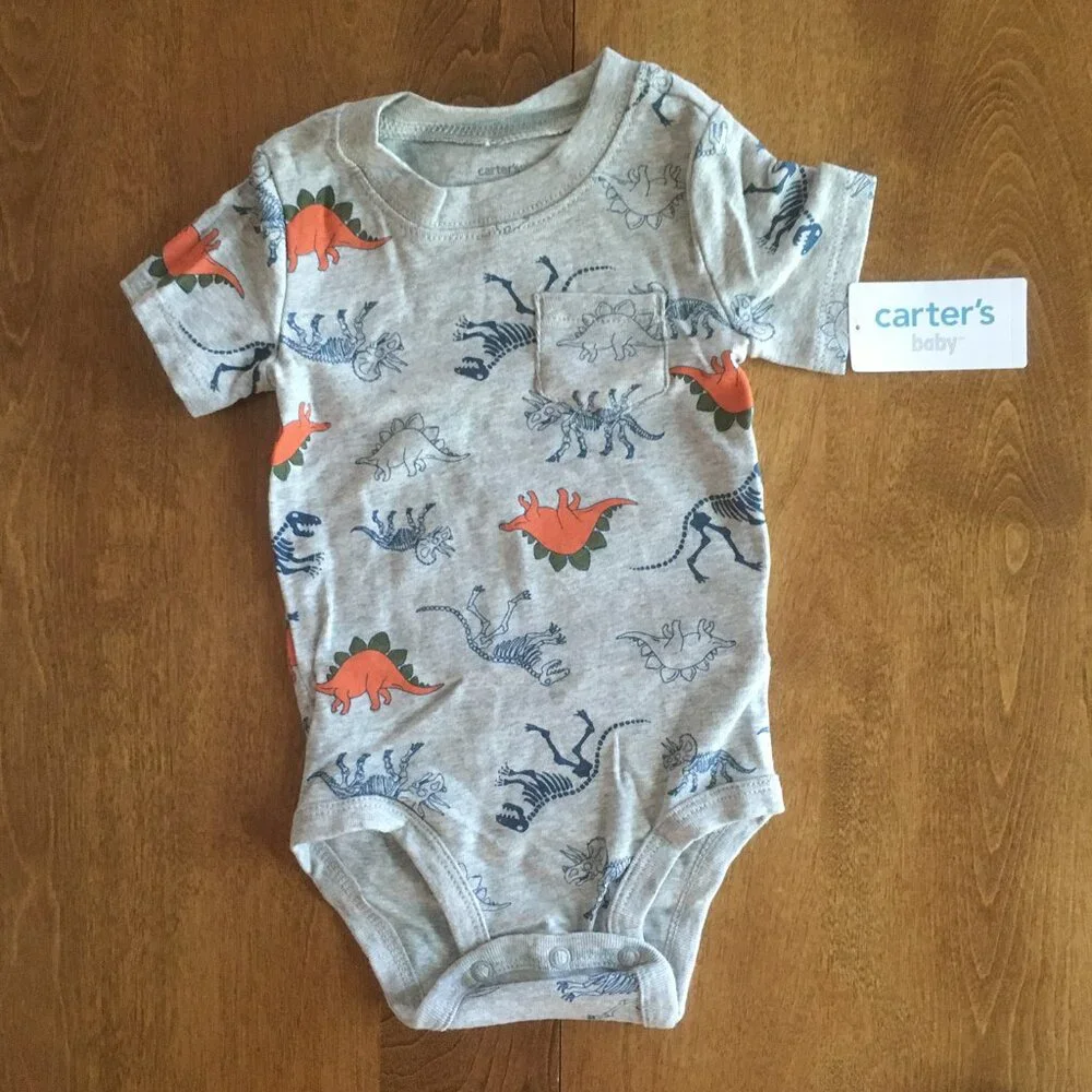 Carter's dino outfit 12m NWT